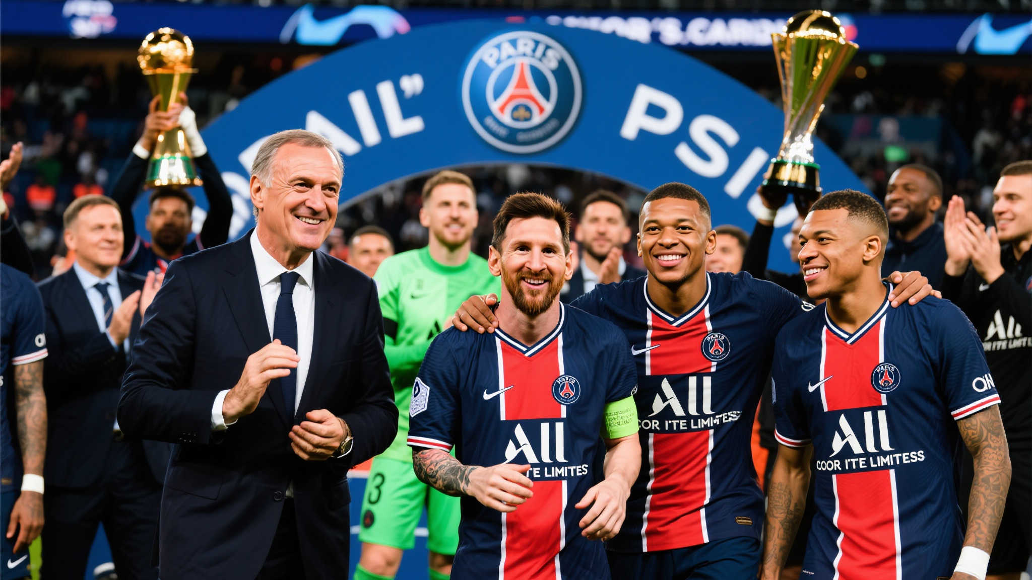 前巴黎主席盛赞梅西、内马尔与姆巴佩等昔日球星 前巴黎主席盛赞梅西、内马尔与姆巴佩等昔日球星